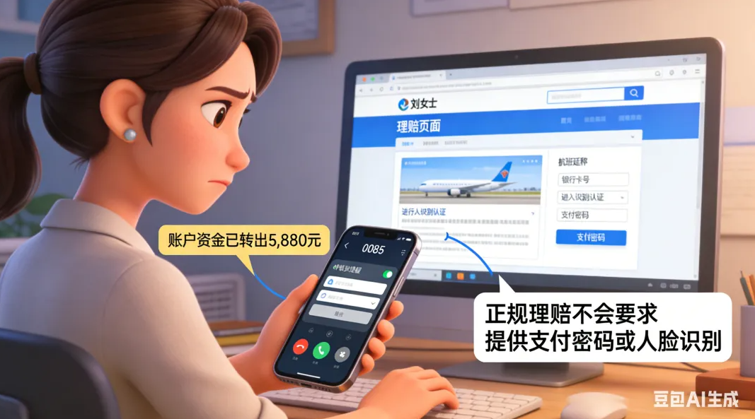 境外来电：航班改签山寨界面？警惕！已有不