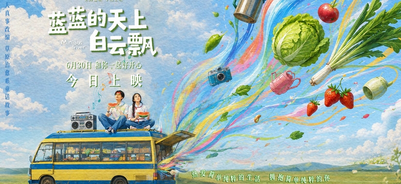 电影《蓝蓝的天上白云飘》全国艺联专线上映 治愈之风从草原吹向全国